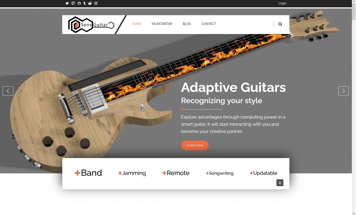 2021/12/06 - Launch of SensGuitar Website